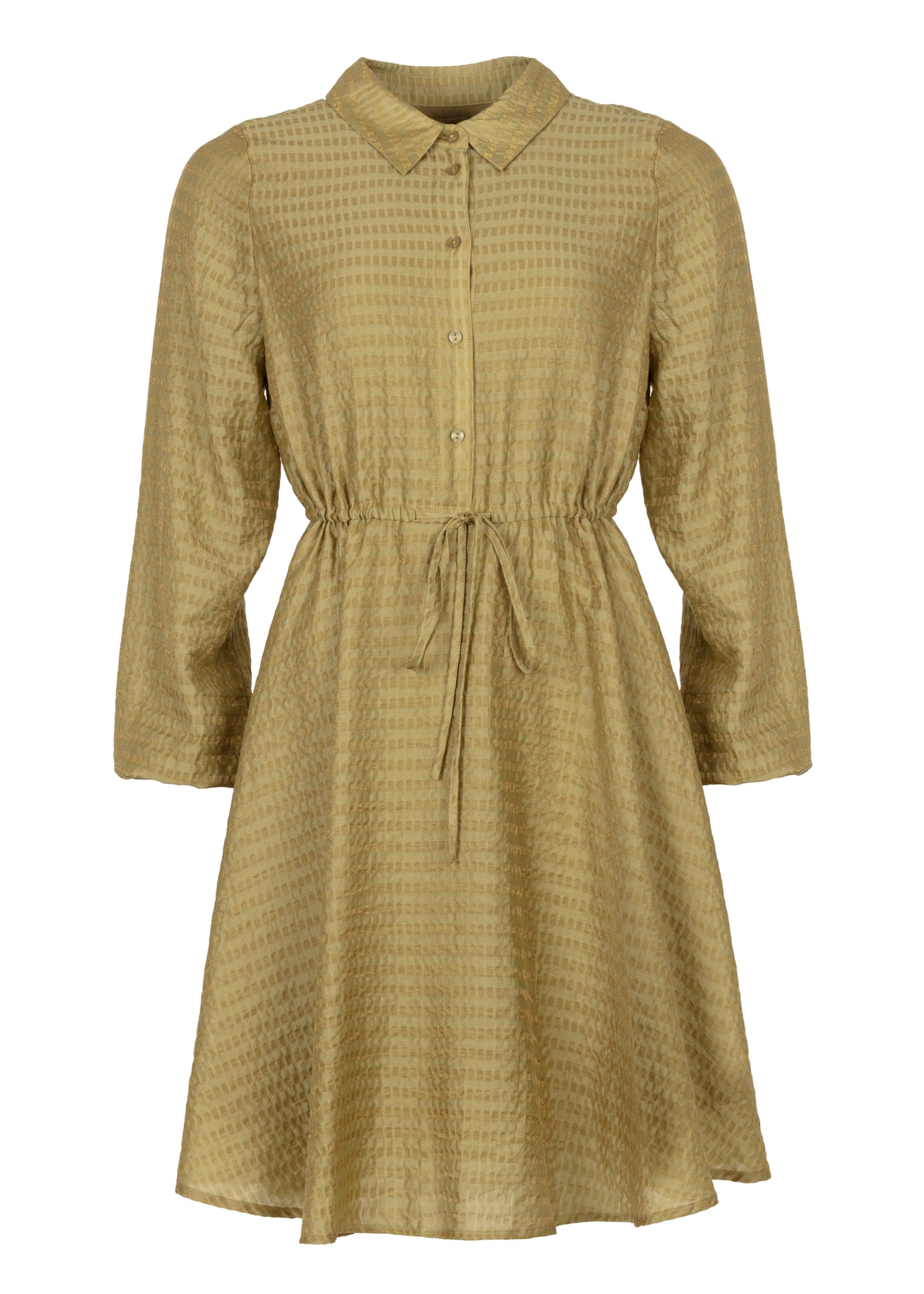 Destiny Collar Dress Perfect green