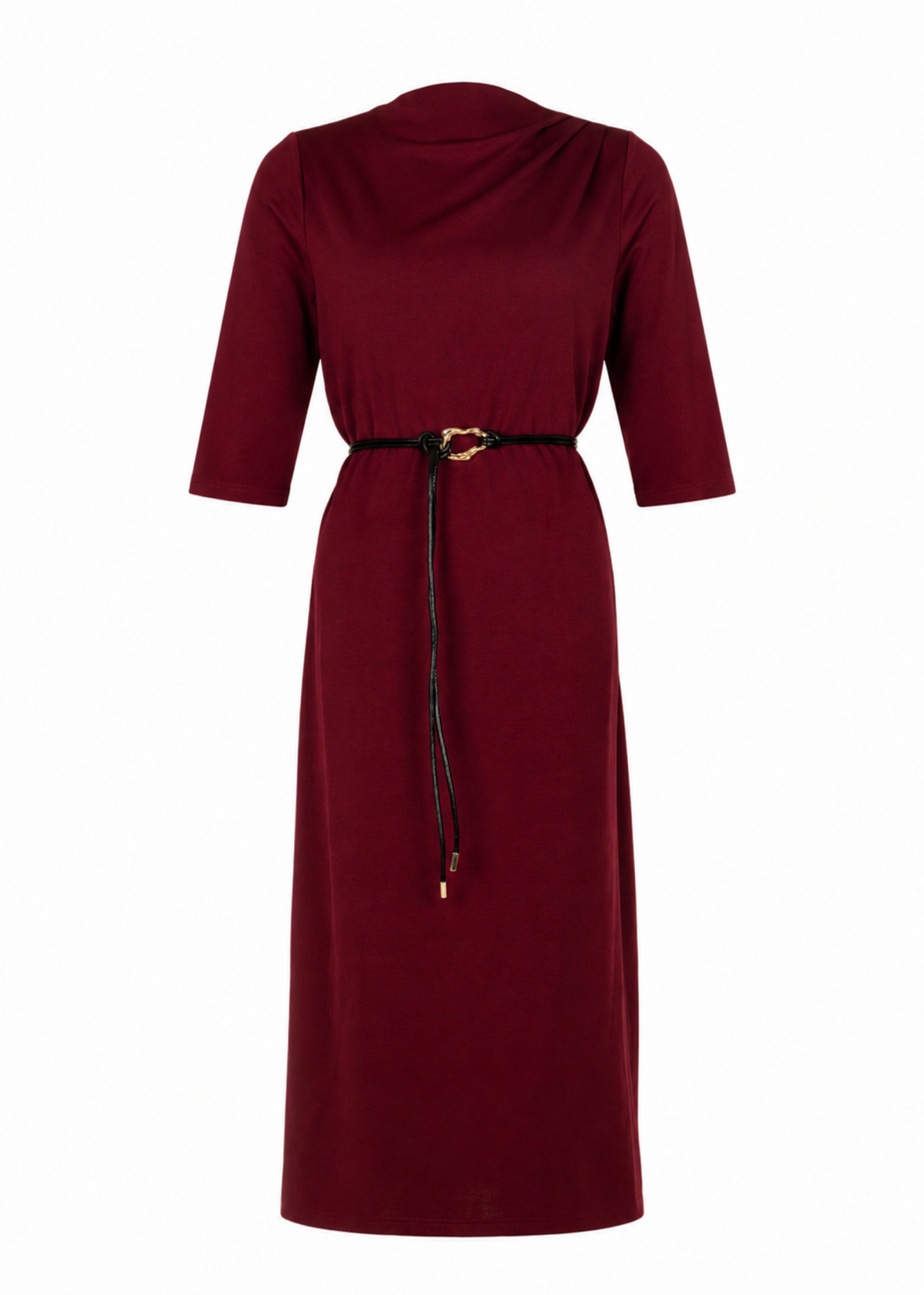 Devoted Midi Dress - Burgundy