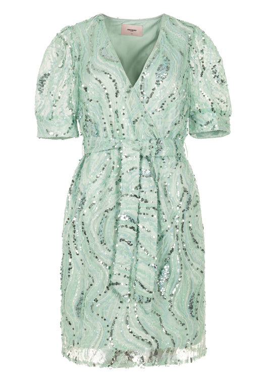 Dieke Ss Dress Sea green