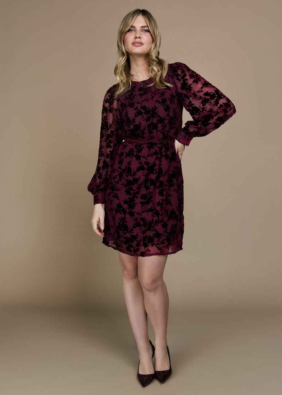 Dimphey Dress - Dark Cherry