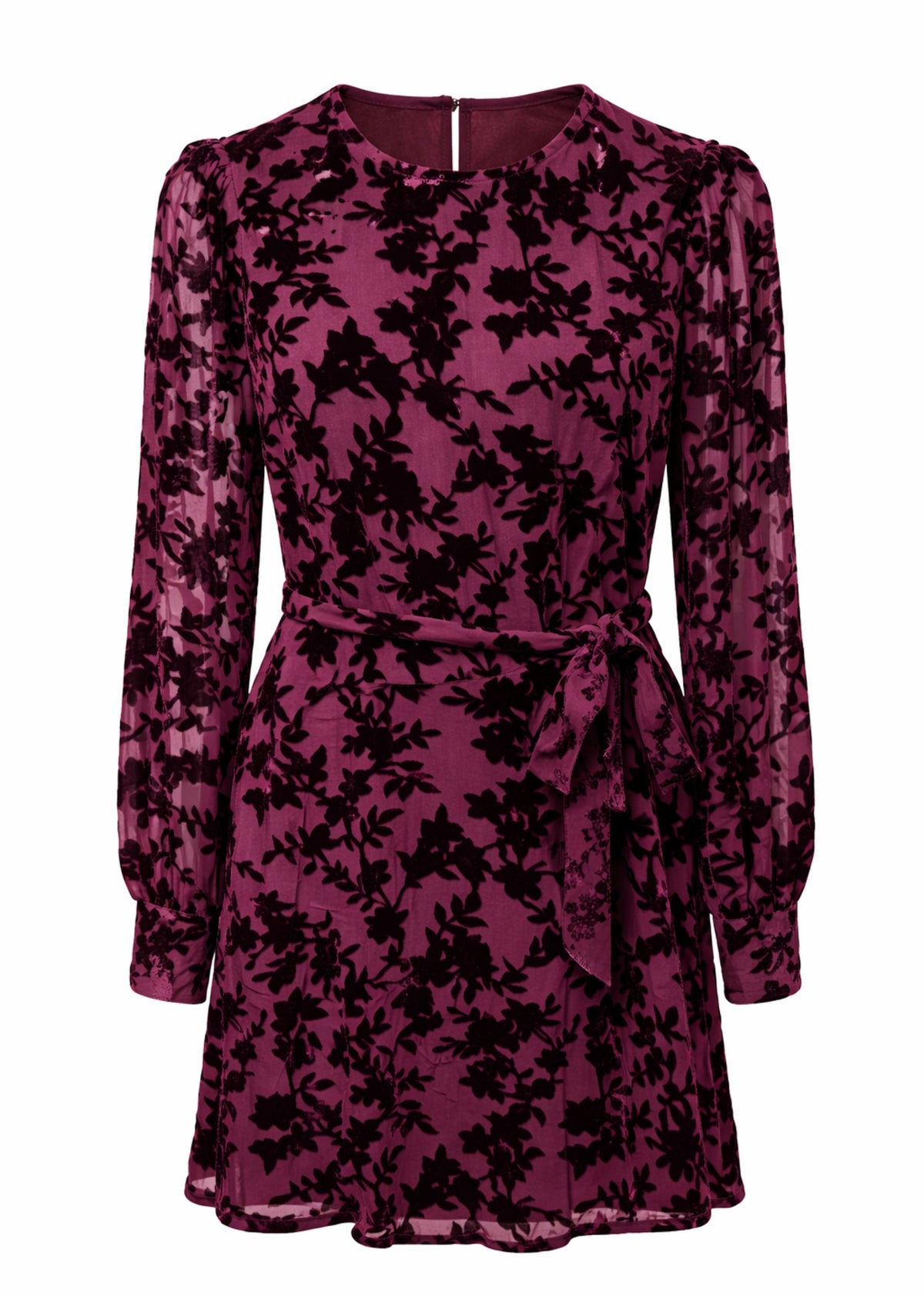 Dimphey Dress - Dark Cherry
