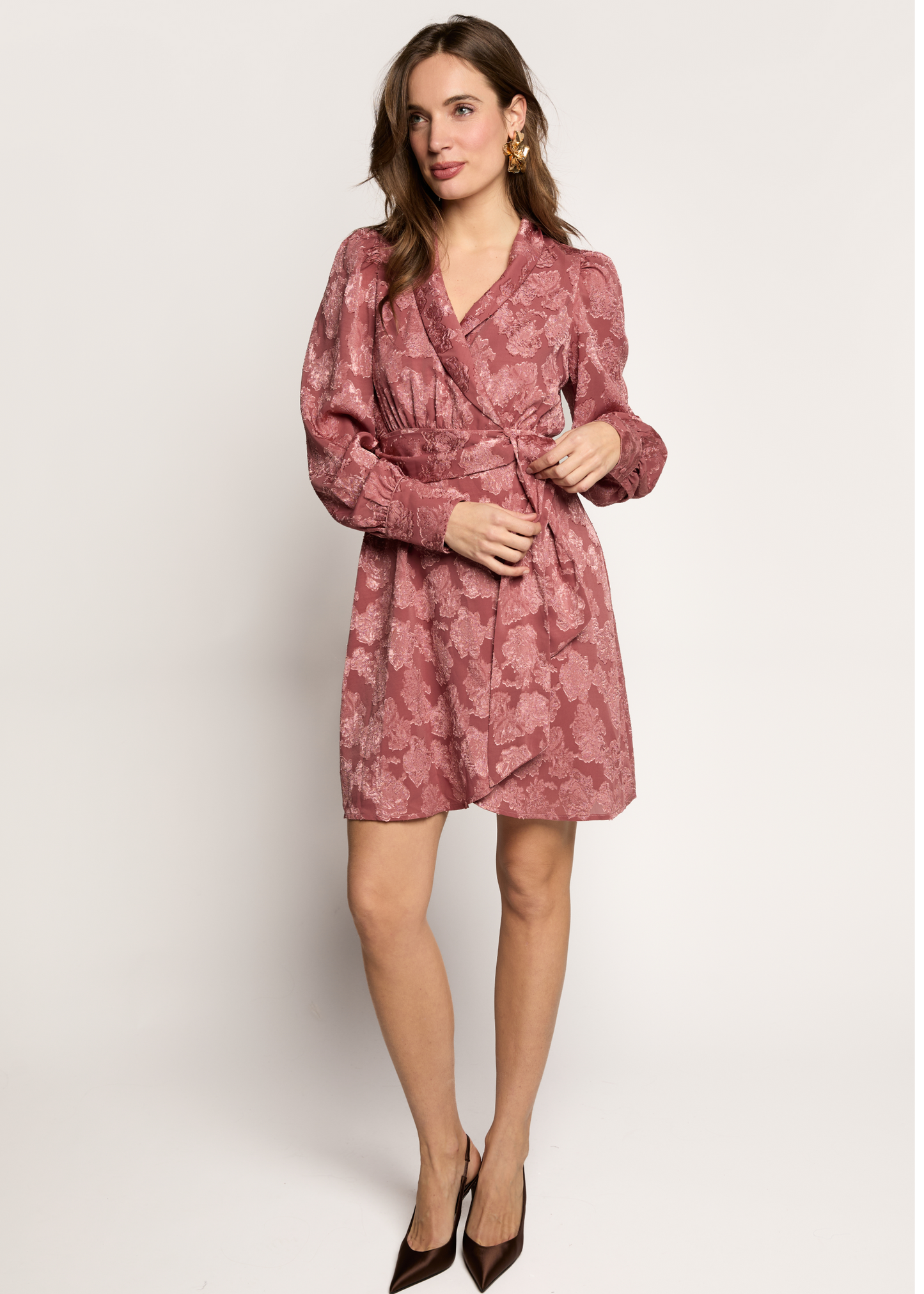 Dorothea Flowy Dress - Dusty Rose