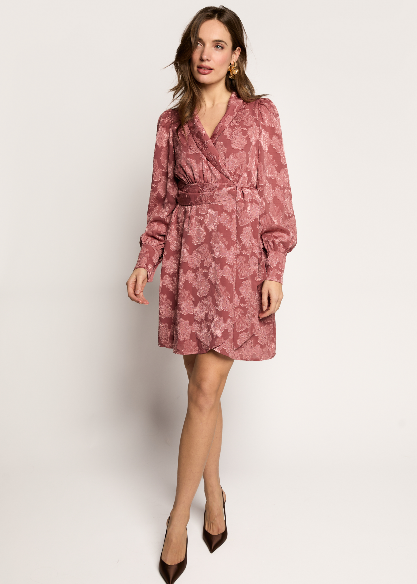 Dorothea Flowy Dress - Dusty Rose