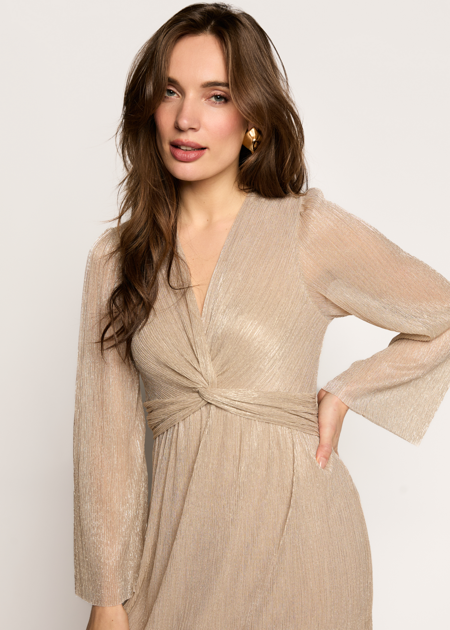 Dreena Maxi Jurk - Sophisticated Gold