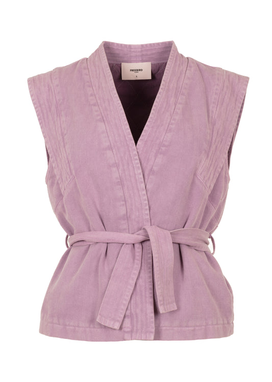 Golda Gilet Licht Paars