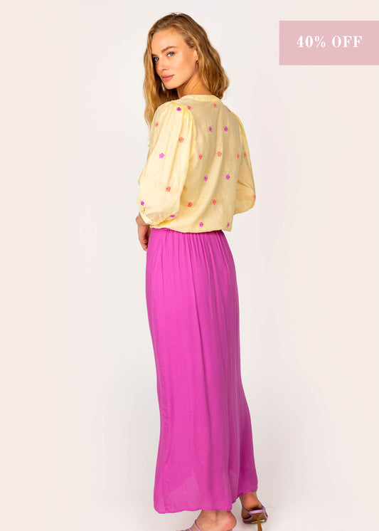 Maizie Maxi Skirt Pink Orchid