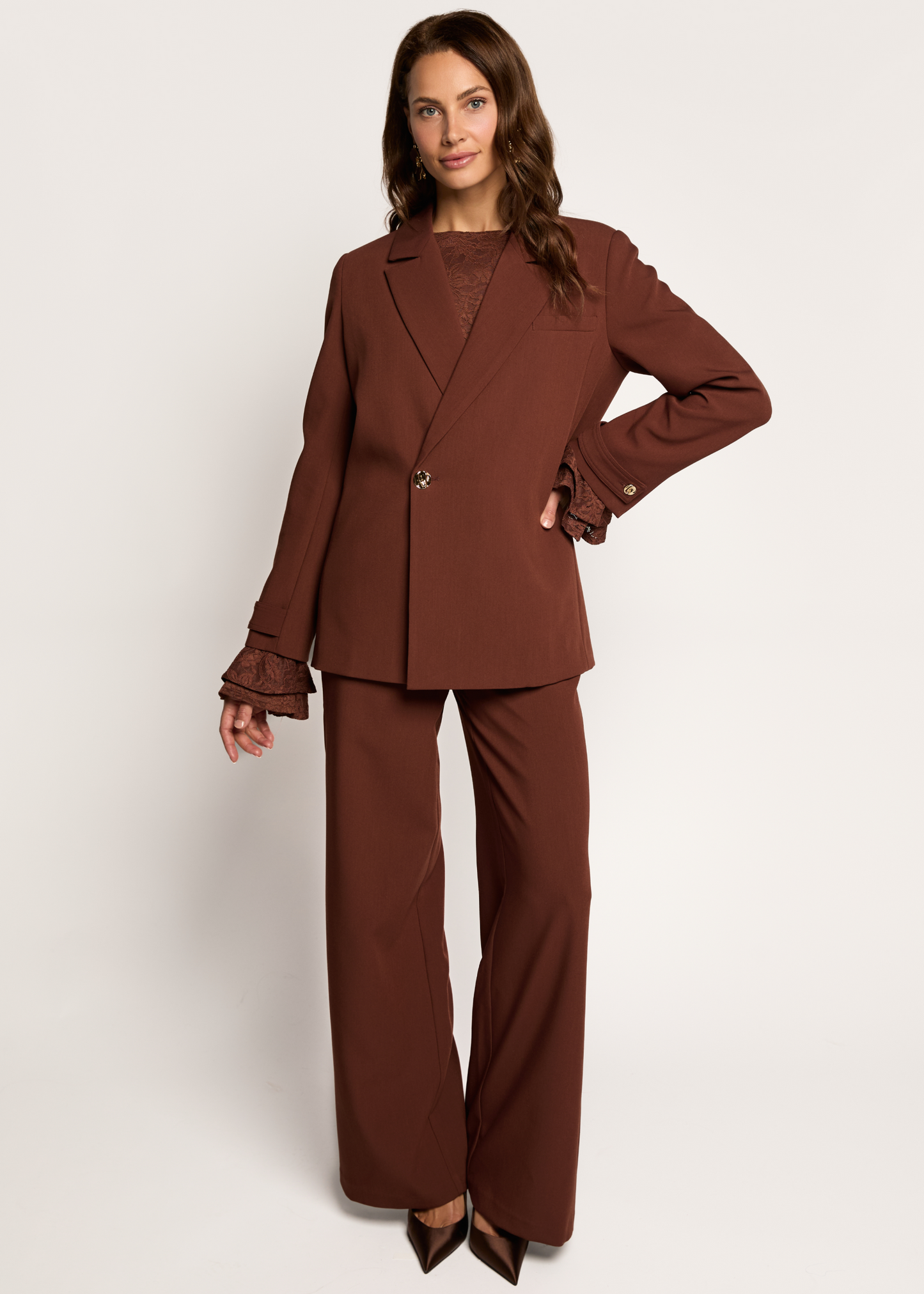 Lolani Wide Pants - Dark Chocolate