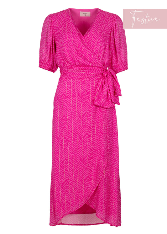 Blossom Ss Dress Super Pink