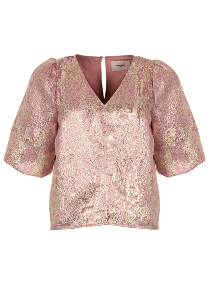 【新品タグ付き】baybee lace up blouse(pink) Detachable Sleeves Babydoll Blouse (2023) by Baby, the Stars