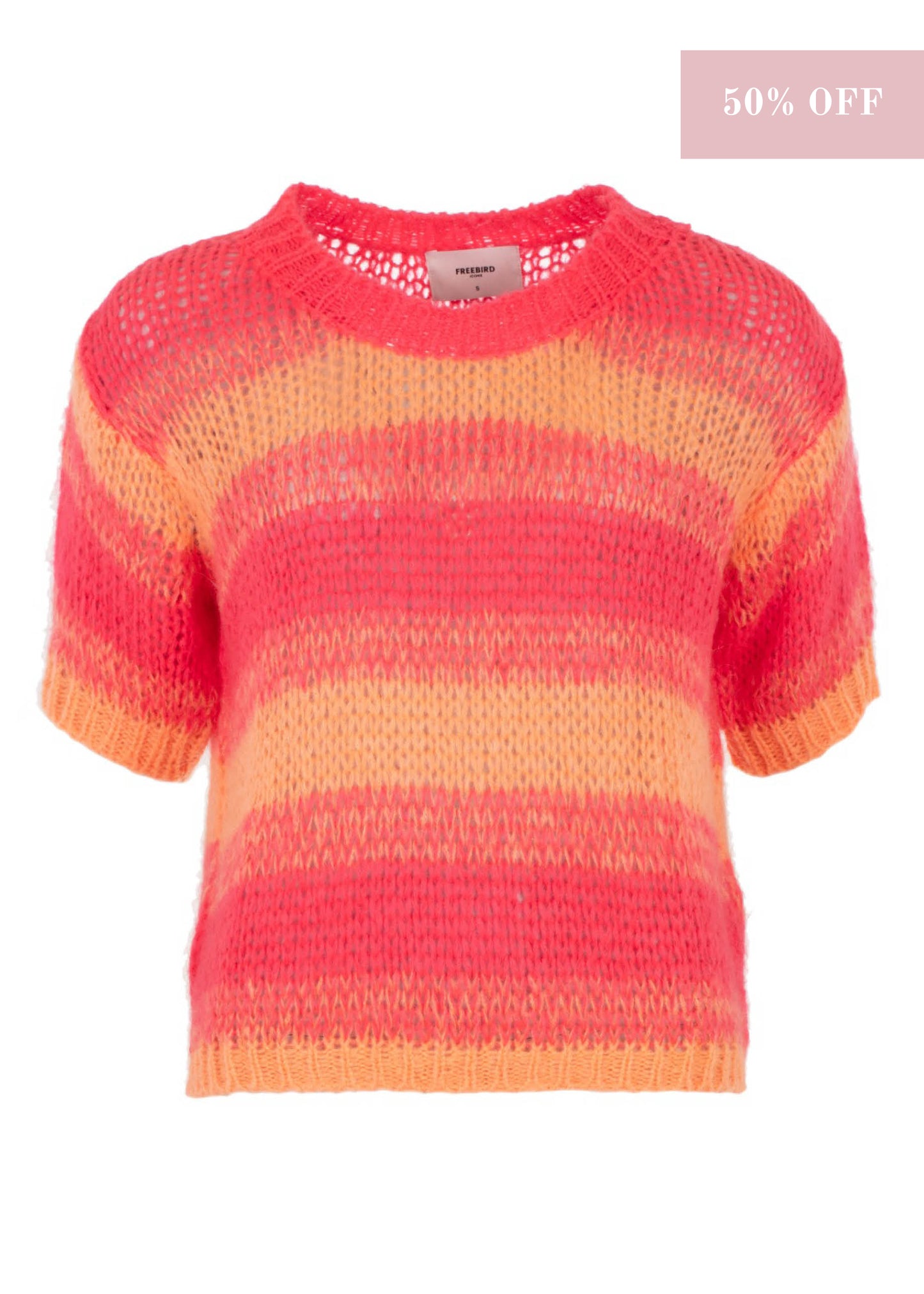 Kirsty Ss Pull Over Melon-Pink