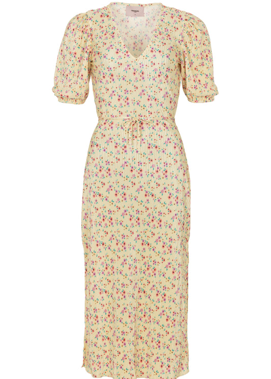 Gayla Midi Dress Flower Yellow