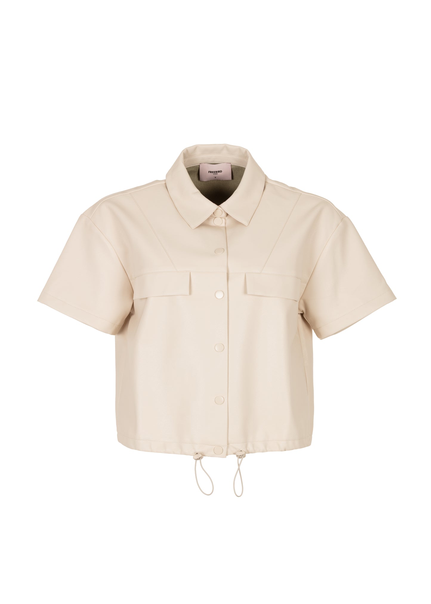 Geneve Drawstring Blouse - Vanilla White