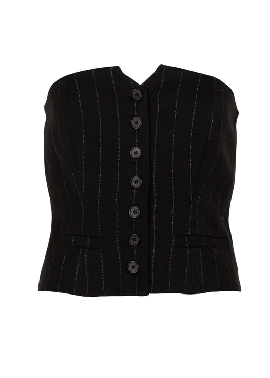 Gesile Gilet Black/Silver