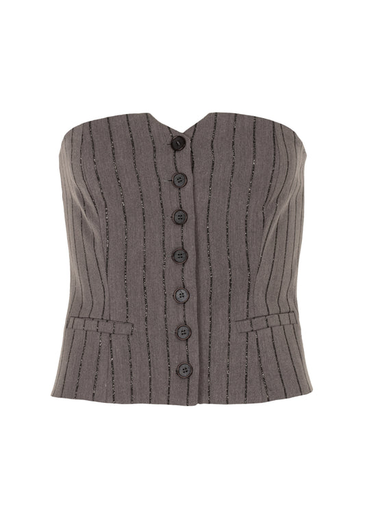 Gesile Gilet Grey