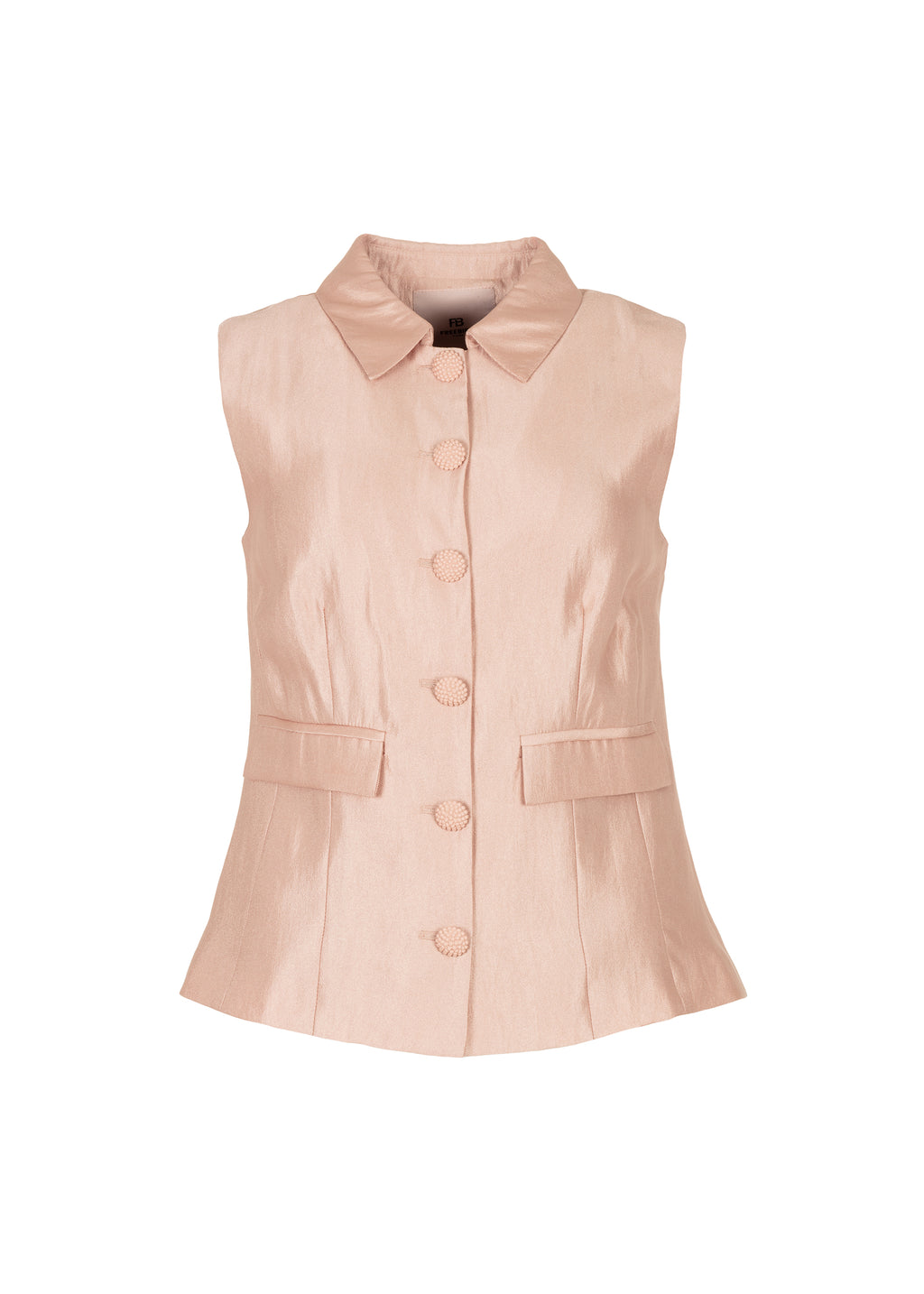 Gijsje Sheen Gilet - Peach Blush