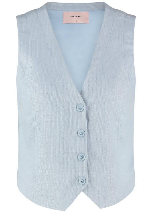 Ginny gilet ice blue