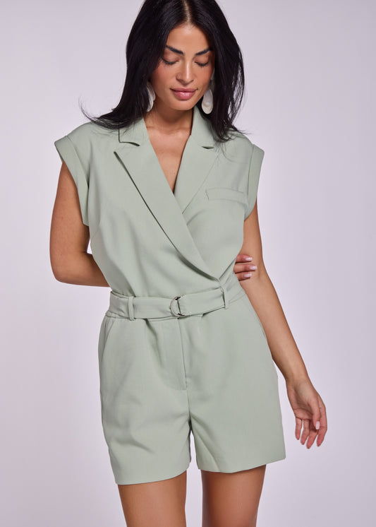 Jackline Sleeveless Jumpsuit - Sage Green