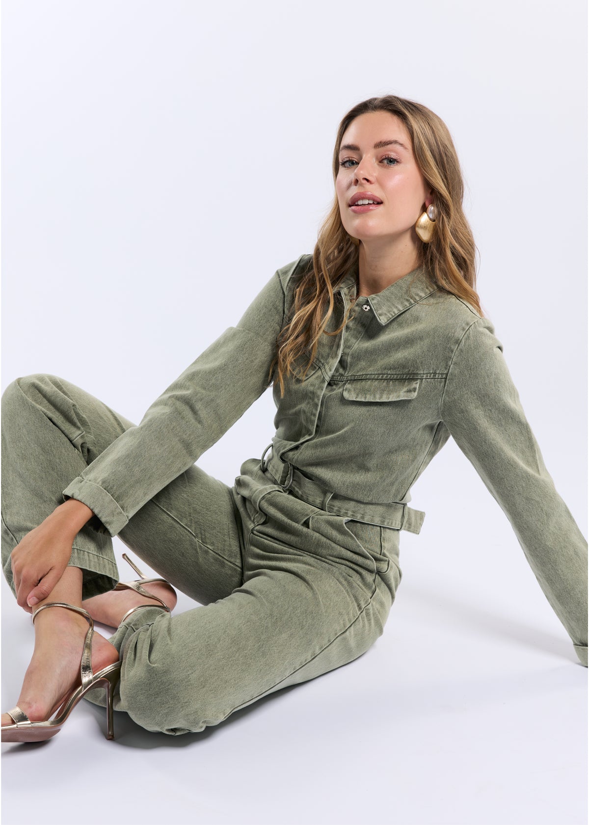 Jody Jumpsuit - Olive Green