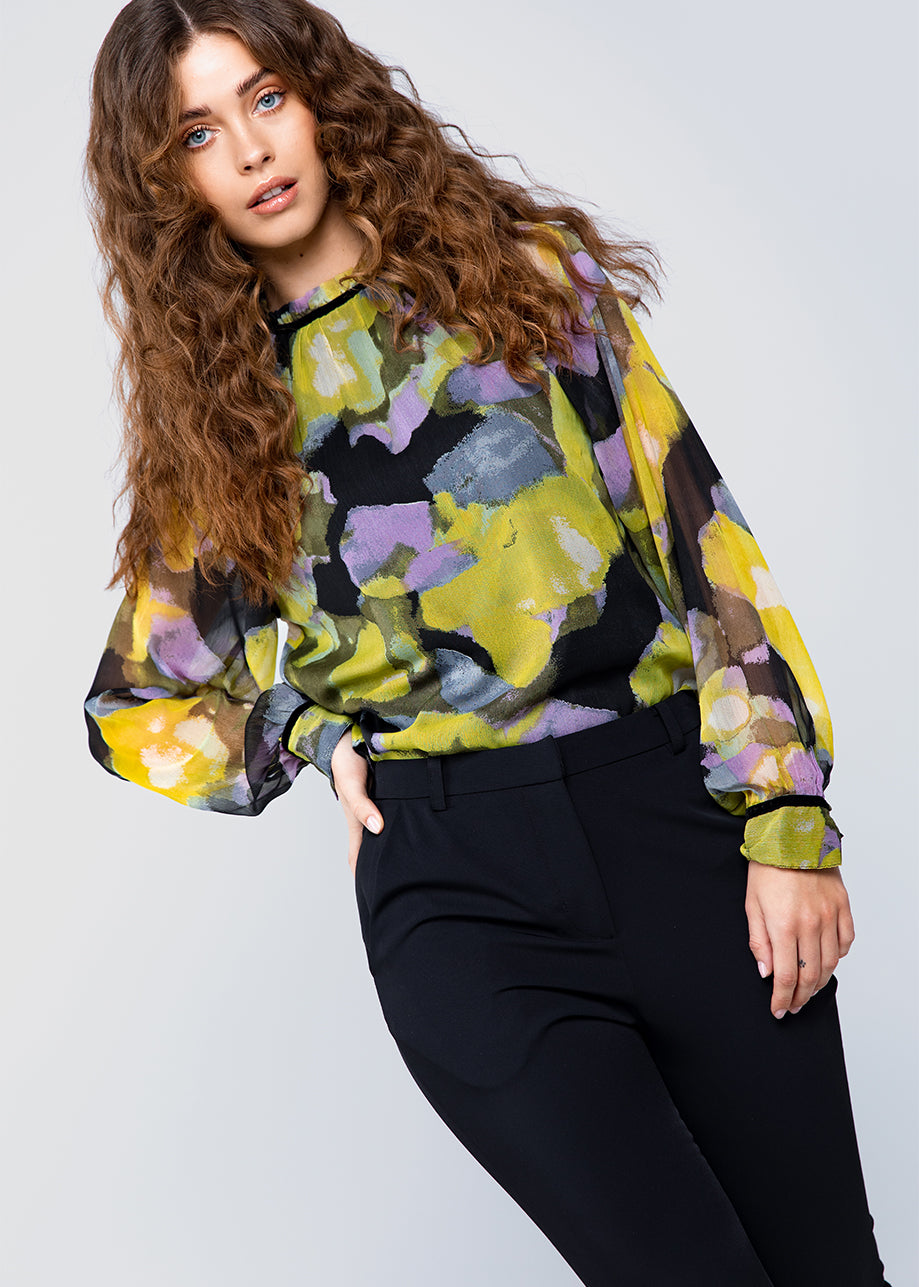Jalla Blouse Abstract Green