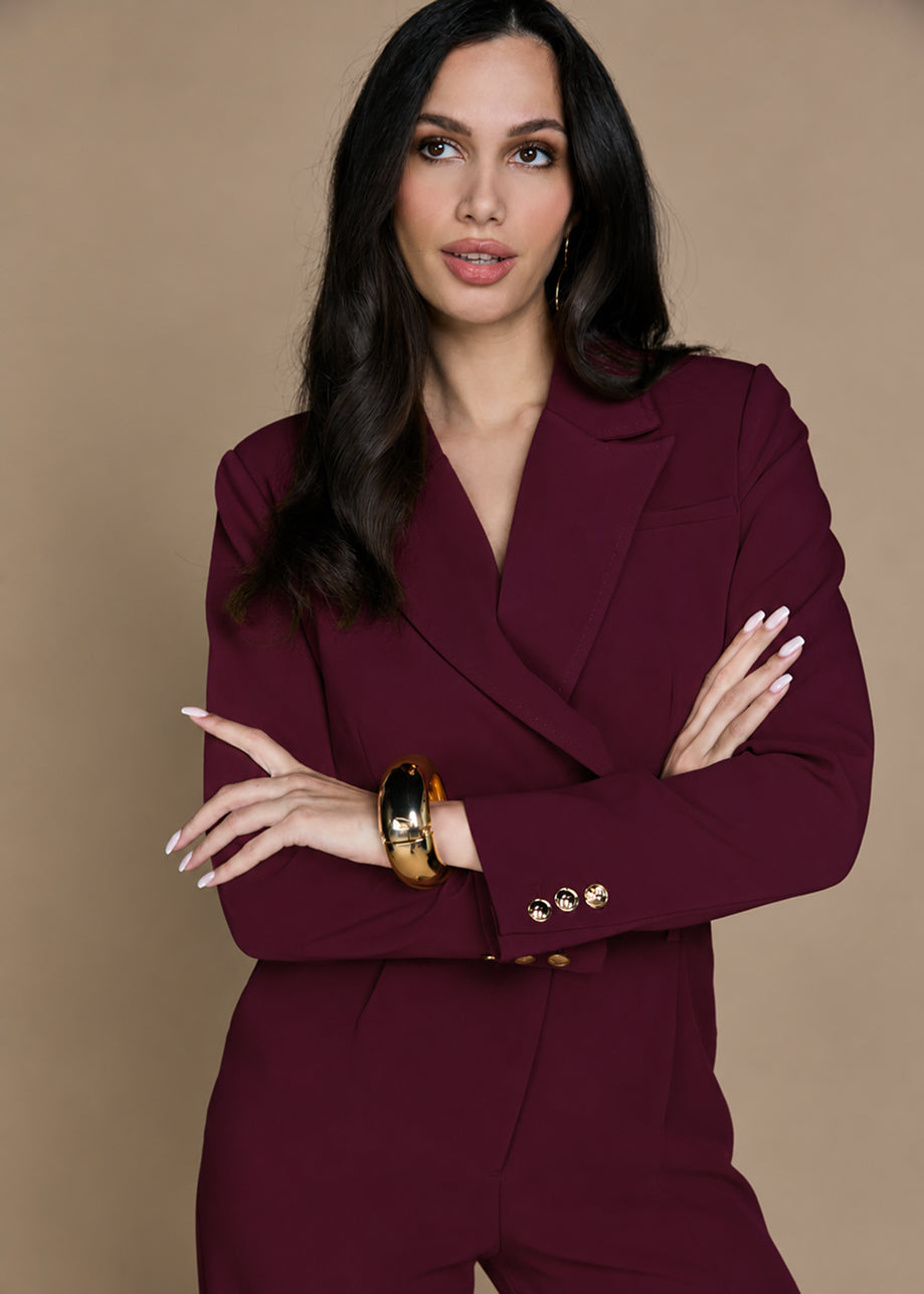 Jamara Jumpsuit - Dark Cherry