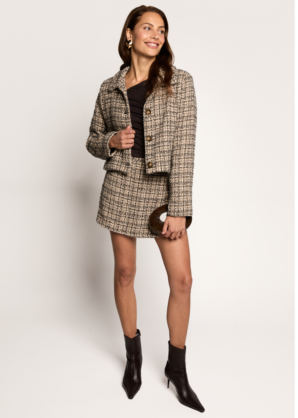 Stella Boucle Rok - Caramel Boucle