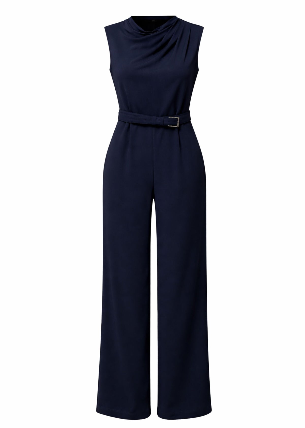 Jantilia Mouwloze Jumpsuit - Midnight Blue