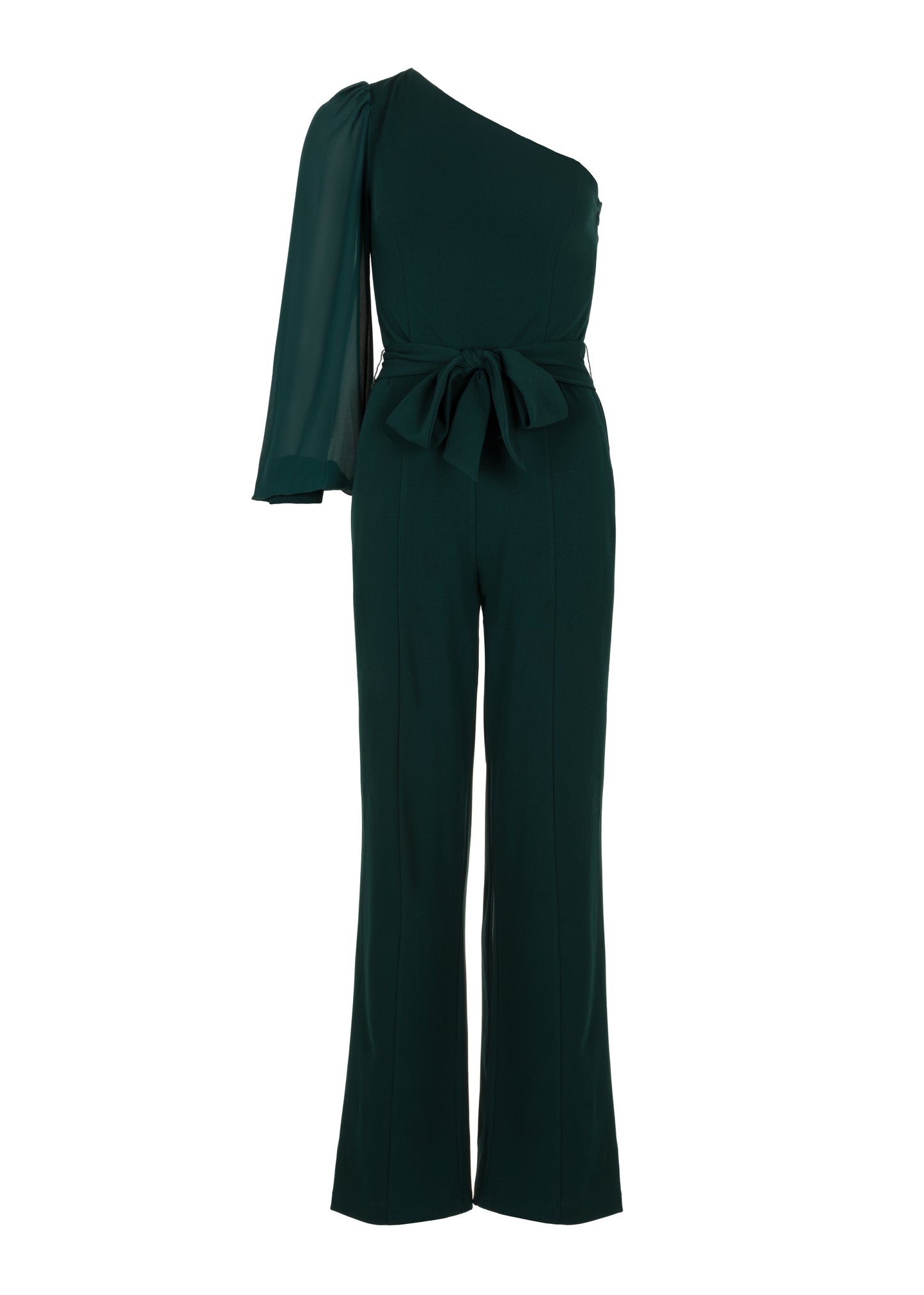 Jossy One-Shoulder Jumpsuit - Teal Green