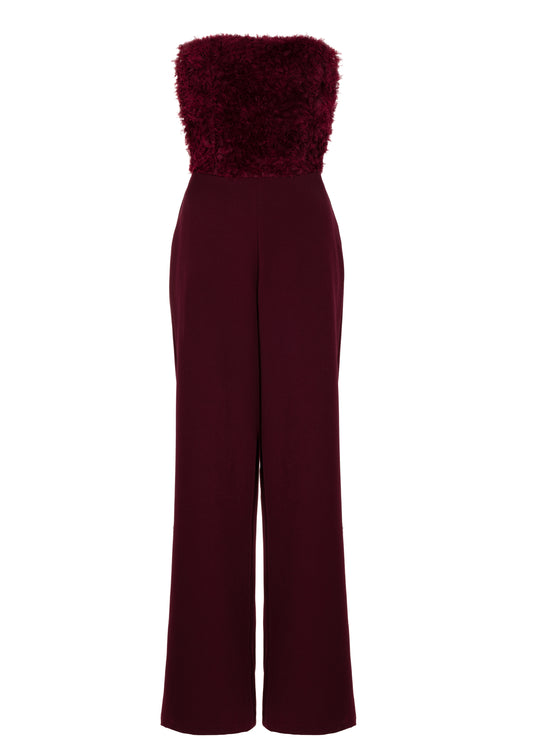 Julia Jumpsuit Wine Red