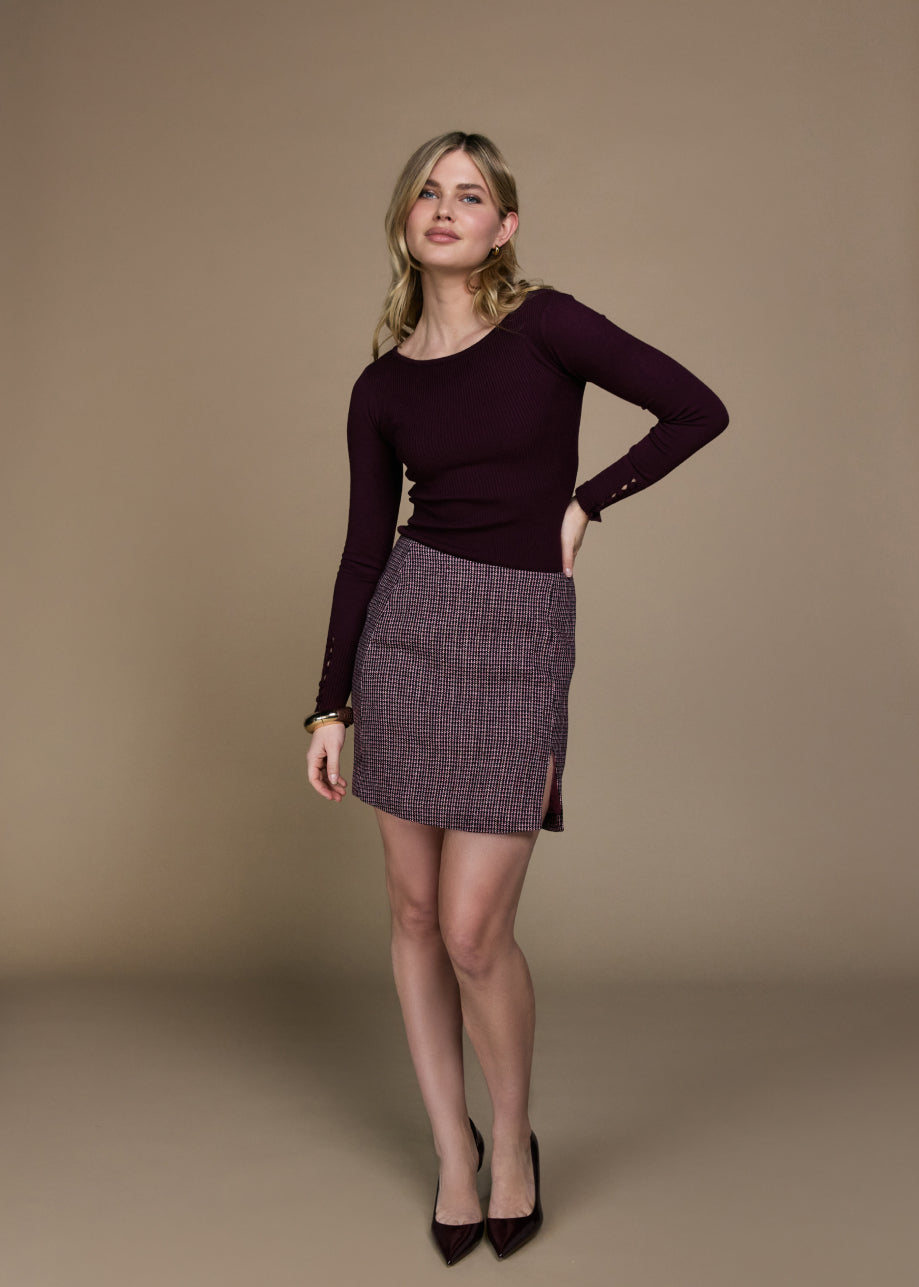 Silia Skirt - Pink Cherry