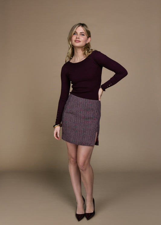 Silia Skirt - Pink Cherry
