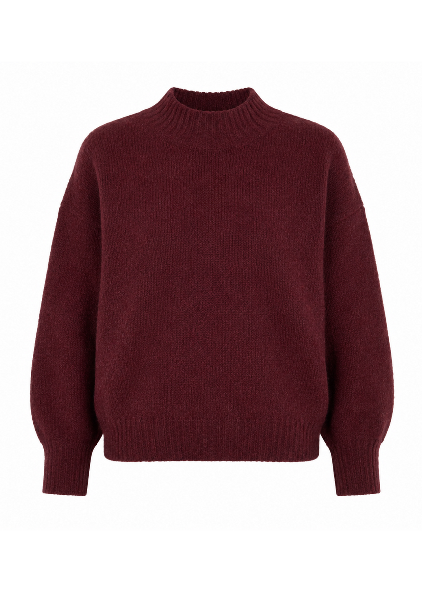 Kelsey Hairy Sweater - Burgundy