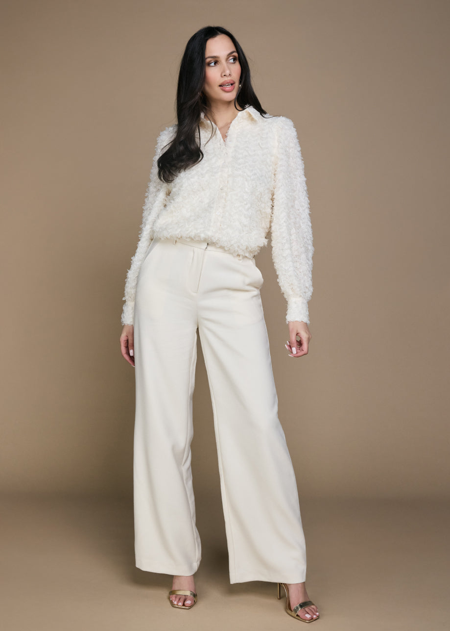 Lolani Wide Fit Broek - Winter White