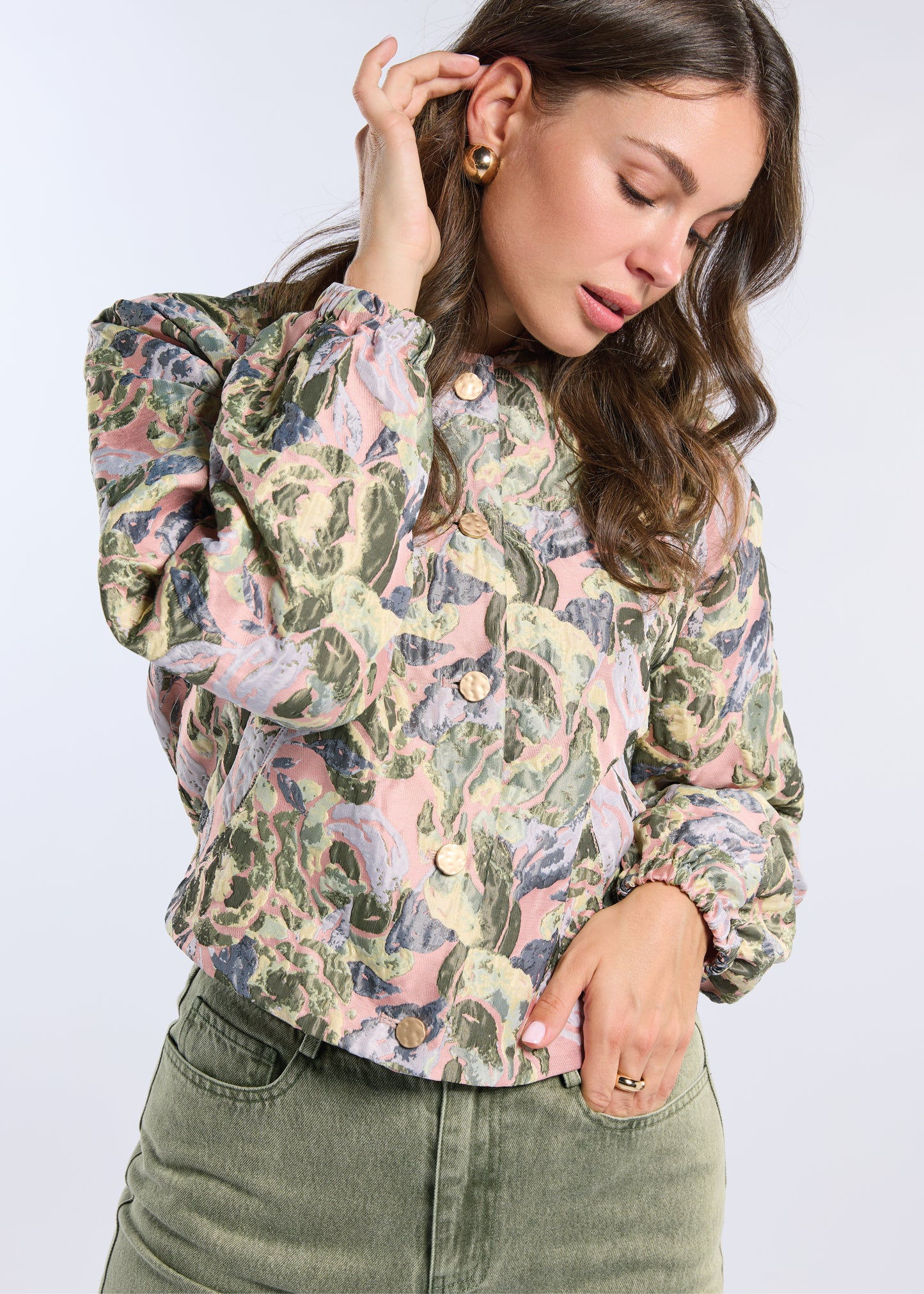 Lola Jacket Pink-Green