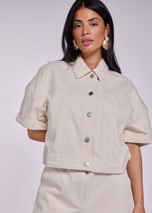 Louk Cotton Jacket - Vanilla Ice