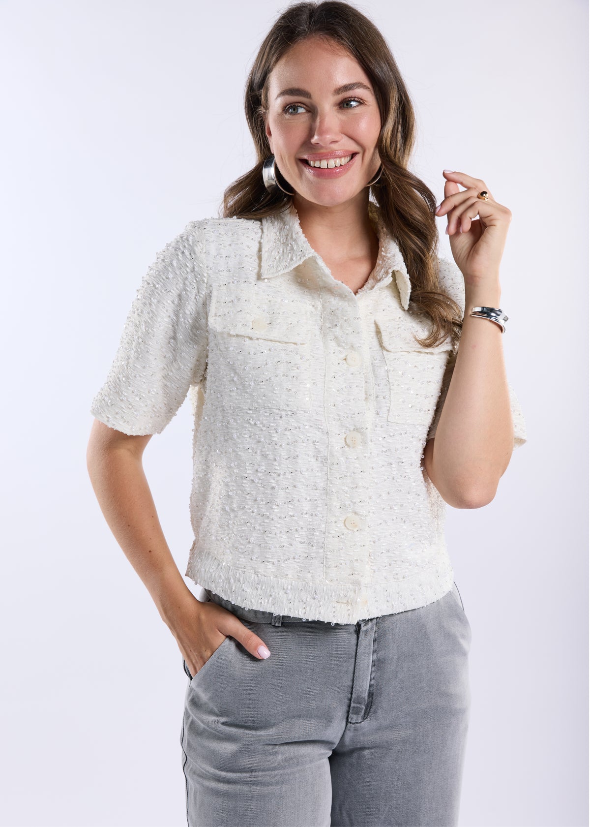 Pepa Wide Pants - Grey