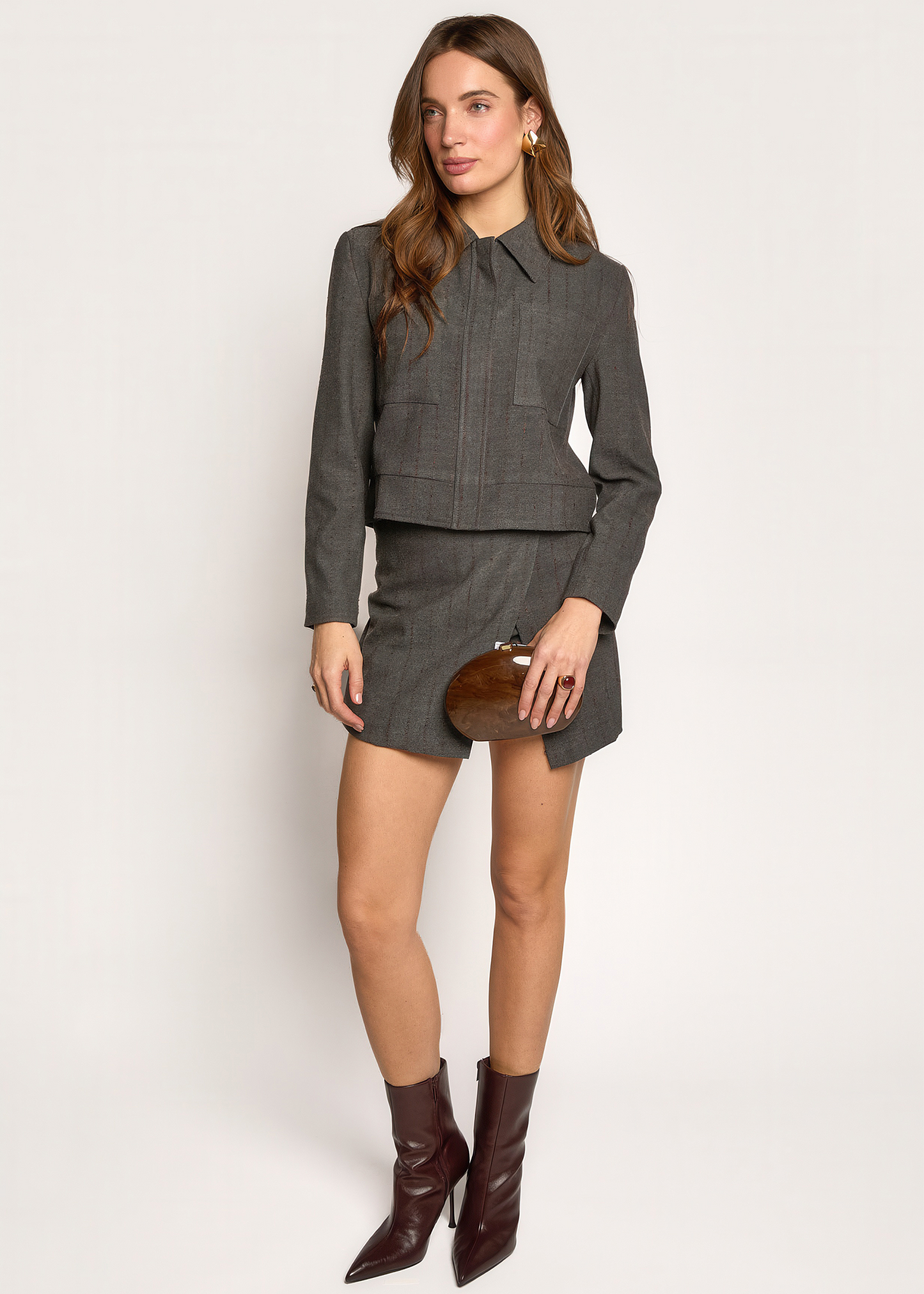 Laika Jacket - Luxury Grey Stripe
