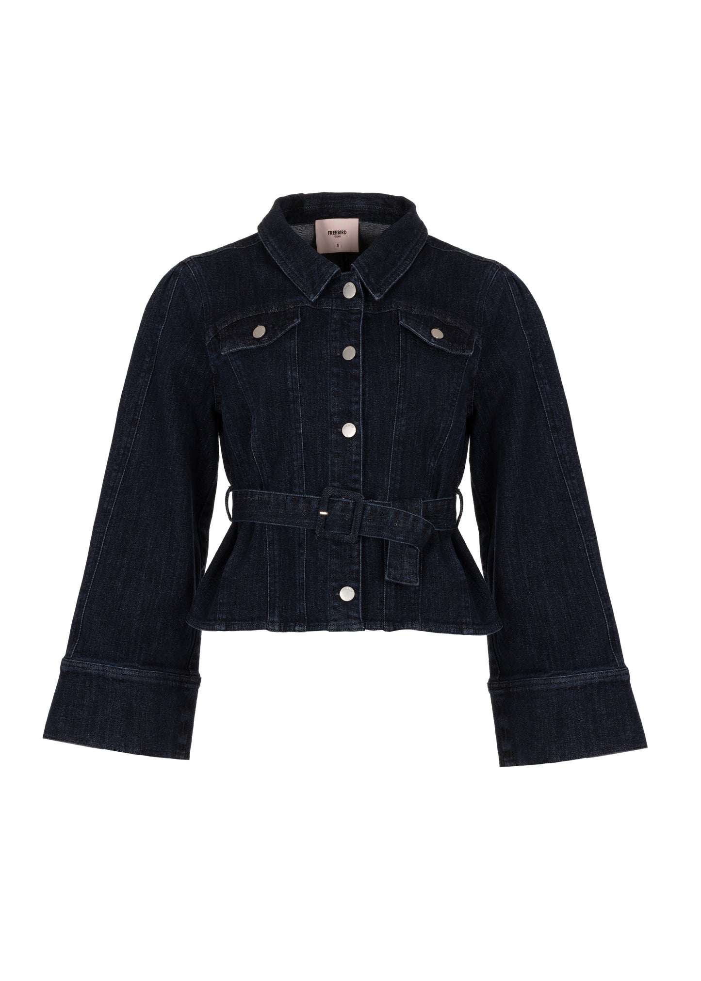 Lavera Raw Stretch Blouse - Indigo Blue