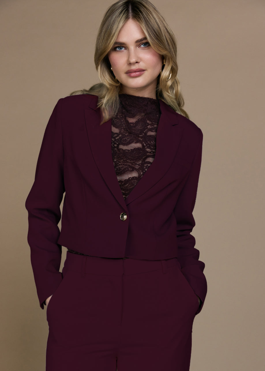 Lena Blazer - Dark Cherry