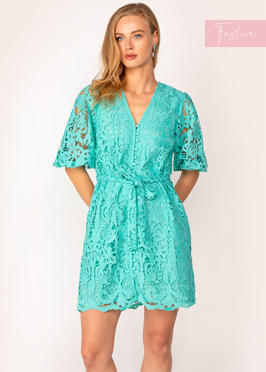 Caesura mini dress teal best sale