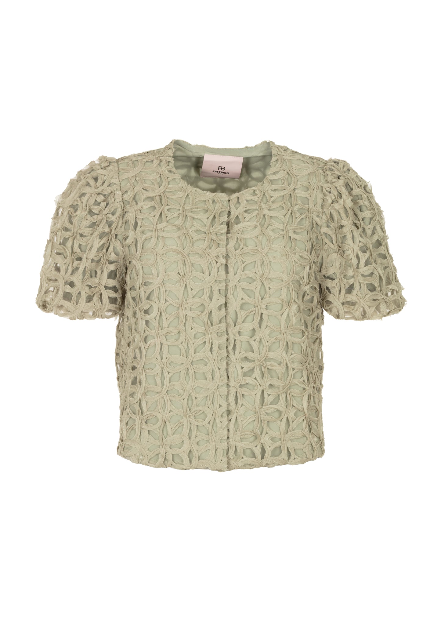 Lida Short Sleeve Gilet - Sage Green