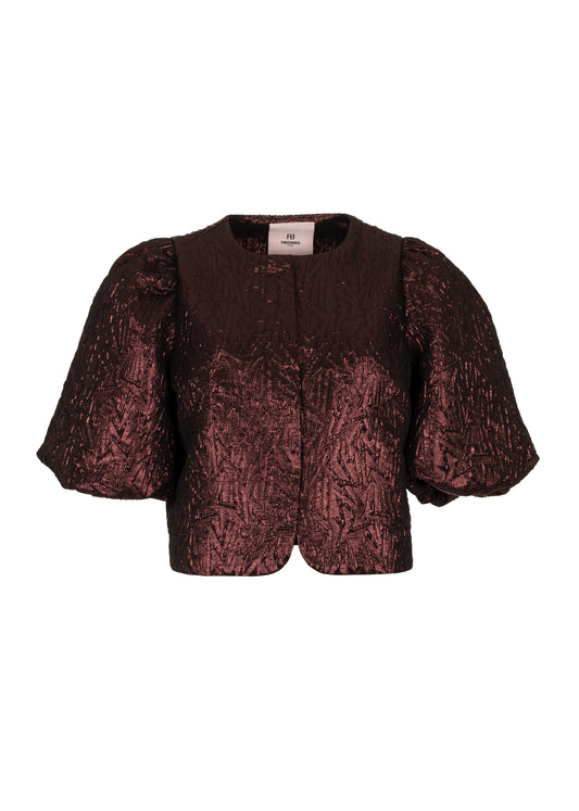 Livia Blazer Wine Red
