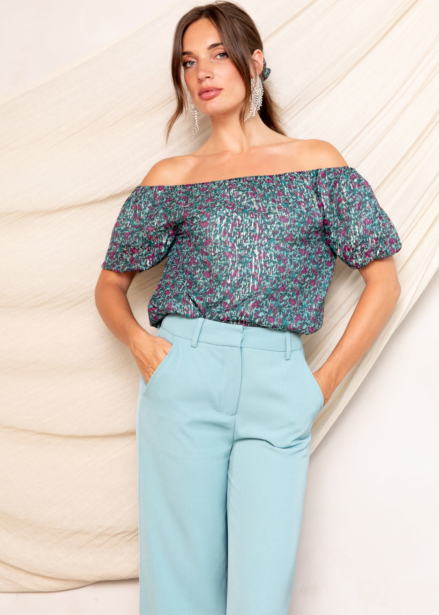 Lolani Wide Pants Sea green