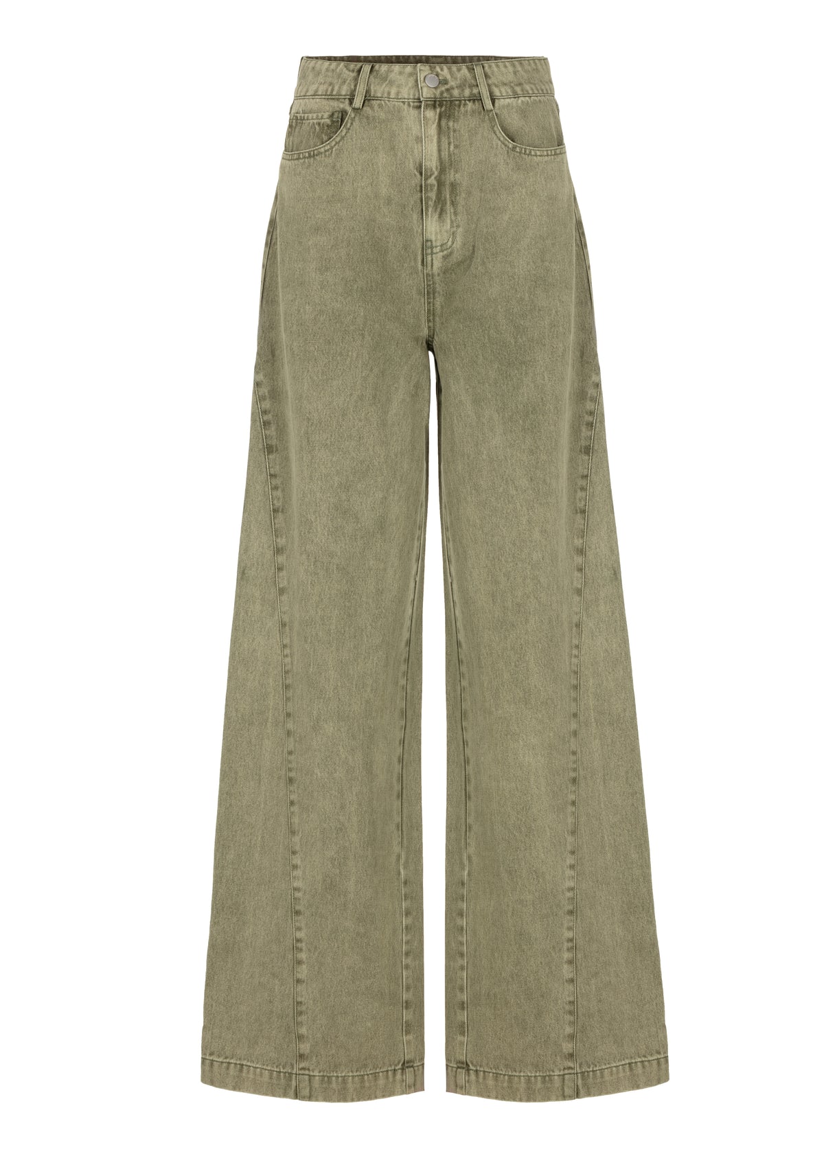 Melody Wide Pants - Olive Green
