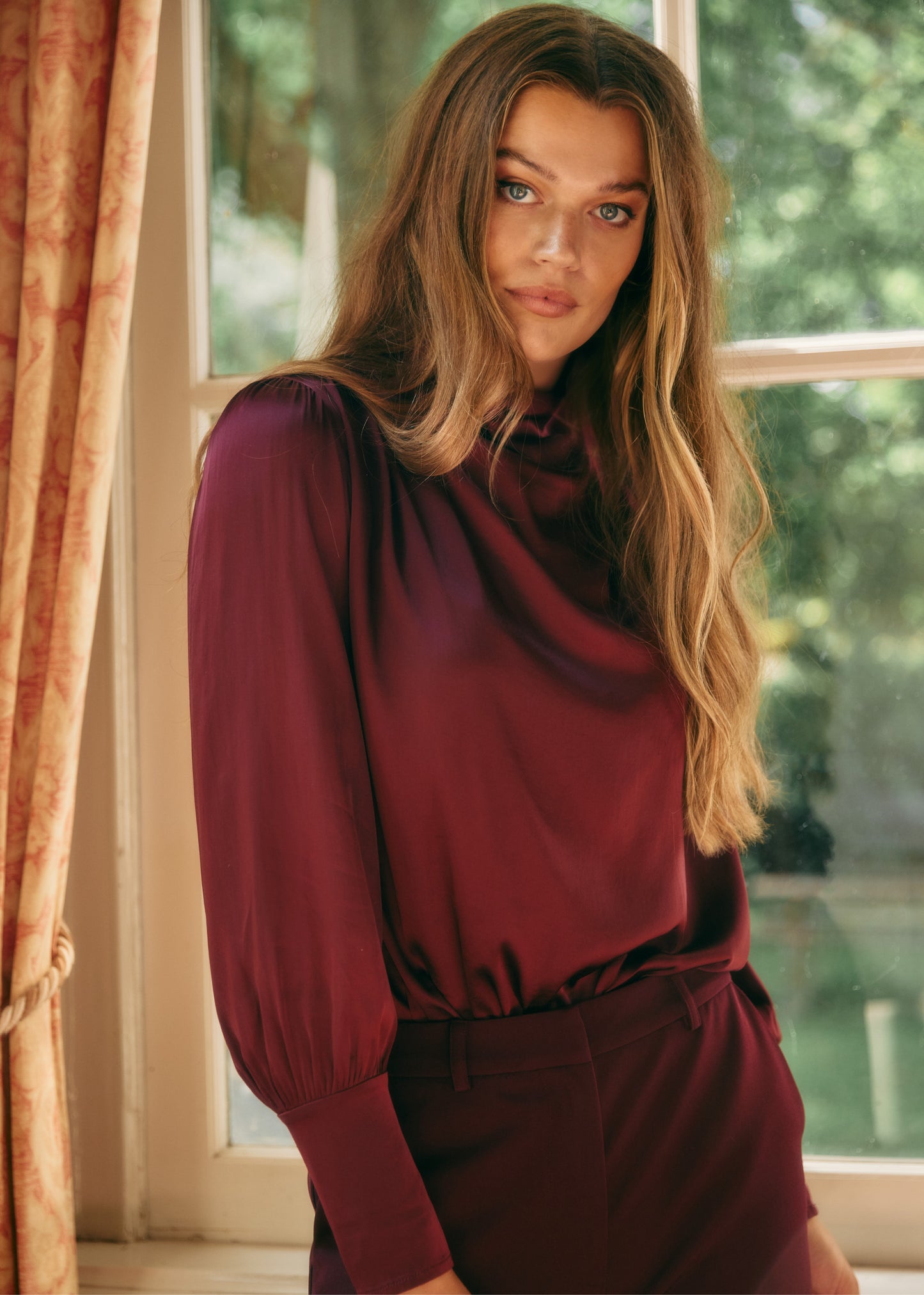 Teske Blouse Burgundy