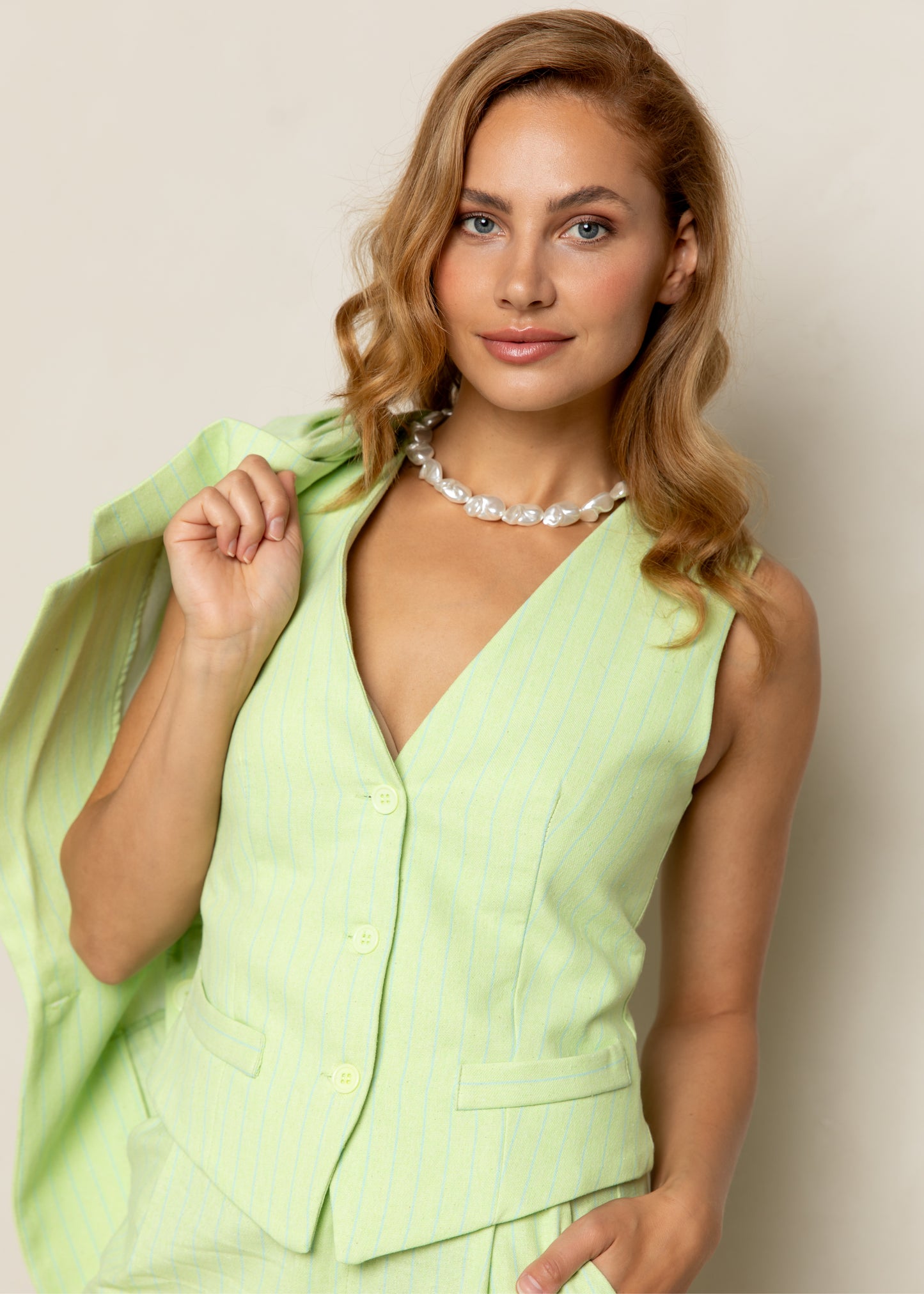 Giovanna Gilet Paradise green