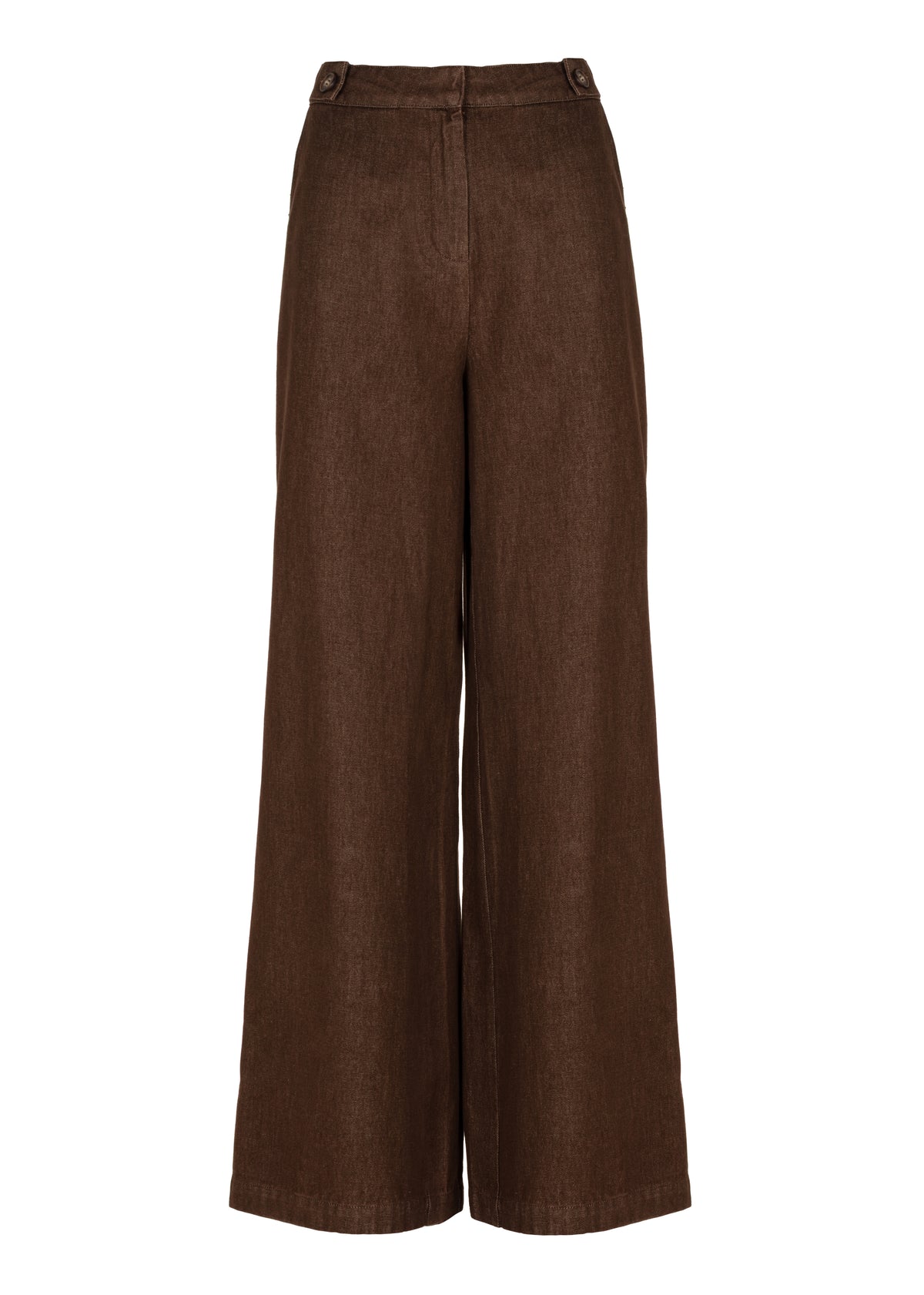 Paloma High Waist Pants - Dark Chocolate