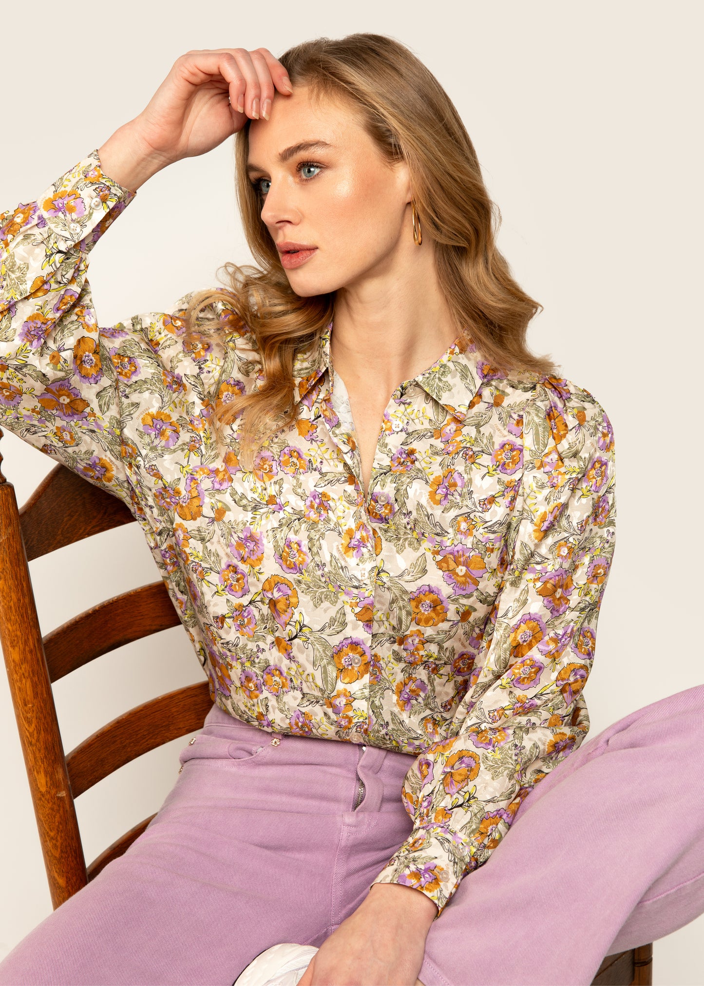 Kendall Blouse Marigold flower