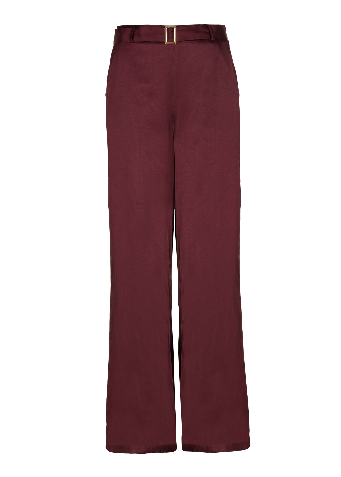 Panthea Wide Pants - Burgundy