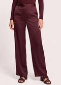 Panthea Wide Pants - Burgundy