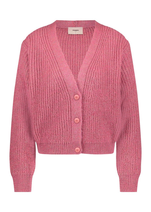 Parker Cardigan Pink Melange